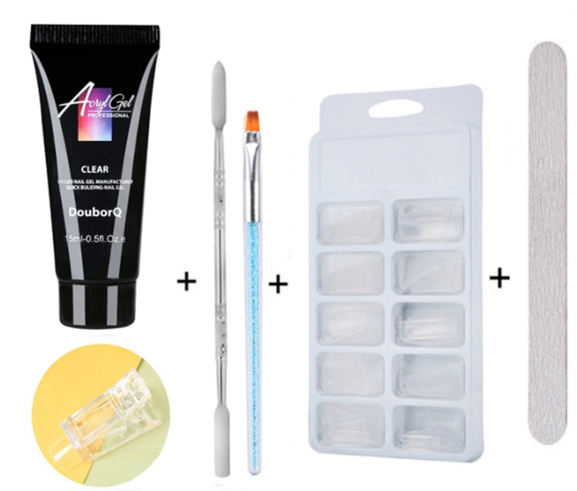 15ml Set of Fast-Drying UV Nail Gel in Multiple Colors