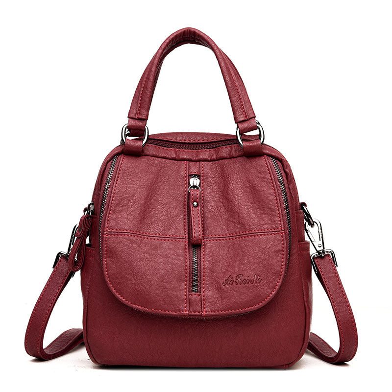 Multi-Functional Women's Soft Leather Crossbody Bag